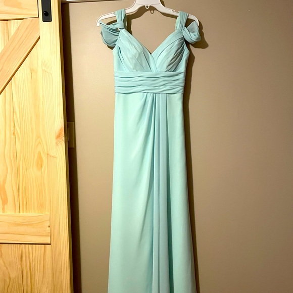 Bill Levkoff mint gown - Picture 1 of 5